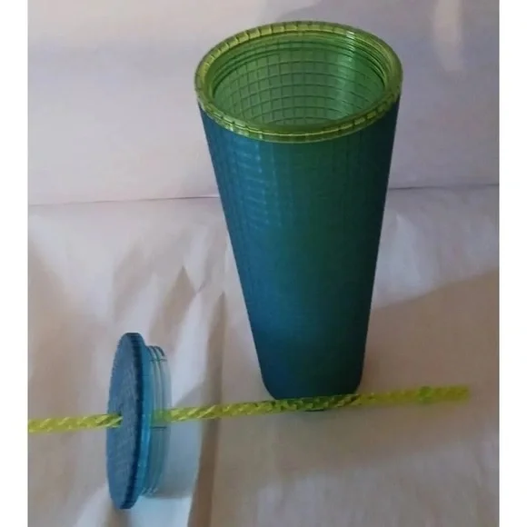 Starbucks Green Jelly Grid Tumbler Limited Edition 2022 - Picture 5 of 5